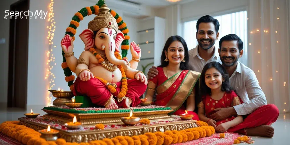 celebrating Ganesh Chaturthi in Mumbai